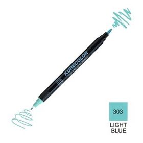 Zig Kurecolor Mangaka Fine & Brush CNKC-2200 303 Light Blue Çift Taraflı Markör Kalem