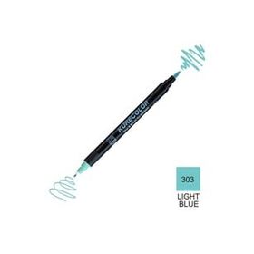Zig Kurecolor Mangaka Fine & Brush CNKC-2200 303 Light Blue Çift Taraflı Markör Kalem