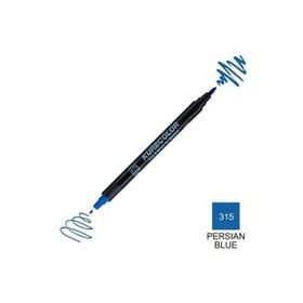 Zig Kurecolor Mangaka Fine & Brush CNKC-2200 315 Persian Blue Çift Taraflı Markör Kalem