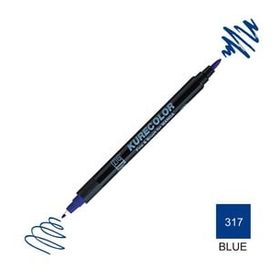 Zig Kurecolor Mangaka Fine & Brush CNKC-2200 317 Blue Yellow Çift Taraflı Markör Kalem