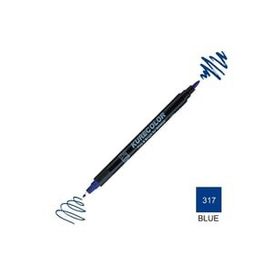 Zig Kurecolor Mangaka Fine & Brush CNKC-2200 317 Blue Yellow Çift Taraflı Markör Kalem