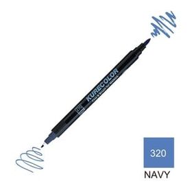 Zig Kurecolor Mangaka Fine & Brush CNKC-2200 320 Navy Çift Taraflı Markör Kalem