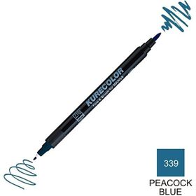 Zig Kurecolor Mangaka Fine & Brush CNKC-2200 339 Peacock Blue Çift Taraflı Markör Kalem