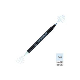 Zig Kurecolor Mangaka Fine & Brush CNKC-2200 340 Haze Blue Çift Taraflı Markör Kalem
