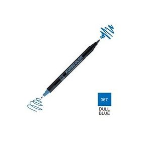Zig Kurecolor Mangaka Fine & Brush CNKC-2200 367 Dull Blue Çift Taraflı Markör Kalem