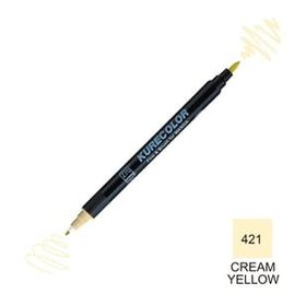 Zig Kurecolor Mangaka Fine & Brush CNKC-2200 421 Cream Yellow Çift Taraflı Markör Kalem
