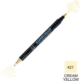 Zig Kurecolor Mangaka Fine & Brush CNKC-2200 421 Cream Yellow Çift Taraflı Markör Kalem