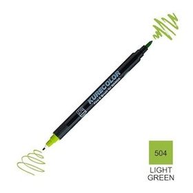 Zig Kurecolor Mangaka Fine & Brush CNKC-2200 504 Light Green Çift Taraflı Markör Kalem