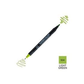 Zig Kurecolor Mangaka Fine & Brush CNKC-2200 504 Light Green Çift Taraflı Markör Kalem