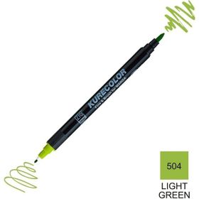 Zig Kurecolor Mangaka Fine & Brush CNKC-2200 504 Light Green Çift Taraflı Markör Kalem