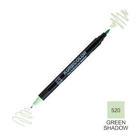 Zig Kurecolor Mangaka Fine & Brush CNKC-2200 520 Green Shadow Çift Taraflı Markör Kalem