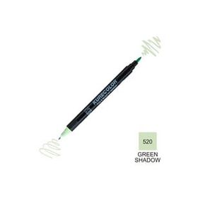 Zig Kurecolor Mangaka Fine & Brush CNKC-2200 520 Green Shadow Çift Taraflı Markör Kalem