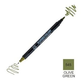 Zig Kurecolor Mangaka Fine & Brush CNKC-2200 545 Olive Green Çift Taraflı Markör Kalem