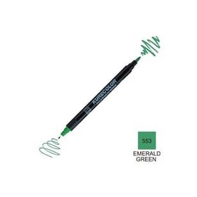 Zig Kurecolor Mangaka Fine & Brush CNKC-2200 553 Emerald Green Çift Taraflı Markör Kalem