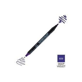 Zig Kurecolor Mangaka Fine & Brush CNKC-2200 609 Deep Violet Çift Taraflı Markör Kalem