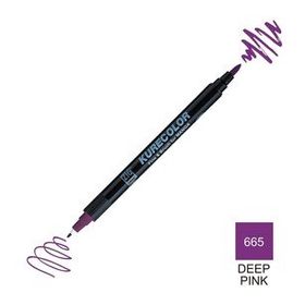 Zig Kurecolor Mangaka Fine & Brush CNKC-2200 665 Deep Pink Çift Taraflı Markör Kalem