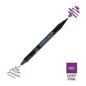 Zig Kurecolor Mangaka Fine & Brush CNKC-2200 665 Deep Pink Çift Taraflı Markör Kalem