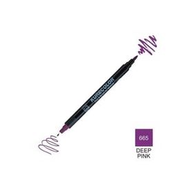 Zig Kurecolor Mangaka Fine & Brush CNKC-2200 665 Deep Pink Çift Taraflı Markör Kalem