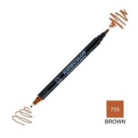 Zig Kurecolor Mangaka Fine & Brush CNKC-2200 705 Brown Çift Taraflı Markör Kalem