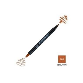 Zig Kurecolor Mangaka Fine & Brush CNKC-2200 705 Brown Çift Taraflı Markör Kalem
