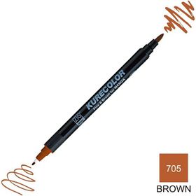Zig Kurecolor Mangaka Fine & Brush CNKC-2200 705 Brown Çift Taraflı Markör Kalem