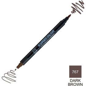 Zig Kurecolor Mangaka Fine & Brush CNKC-2200 767 Dark Brown Çift Taraflı Markör Kalem