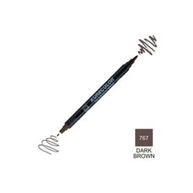 Zig Kurecolor Mangaka Fine & Brush CNKC-2200 767 Dark Brown Çift Taraflı Markör Kalem