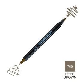 Zig Kurecolor Mangaka Fine & Brush CNKC-2200 769 Deep Brown Çift Taraflı Markör Kalem