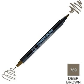 Zig Kurecolor Mangaka Fine & Brush CNKC-2200 769 Deep Brown Çift Taraflı Markör Kalem