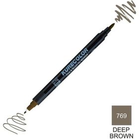 Zig Kurecolor Mangaka Fine & Brush CNKC-2200 769 Deep Brown Çift Taraflı Markör Kalem