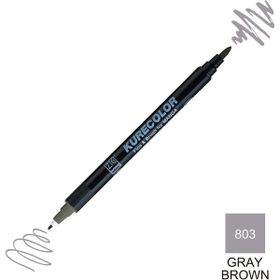 Zig Kurecolor Mangaka Fine & Brush CNKC-2200 803 Gray Brown Çift Taraflı Markör Kalem