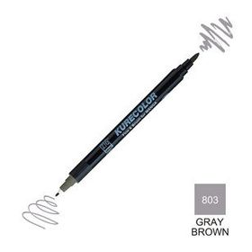 Zig Kurecolor Mangaka Fine & Brush CNKC-2200 803 Gray Brown Çift Taraflı Markör Kalem