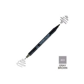 Zig Kurecolor Mangaka Fine & Brush CNKC-2200 803 Gray Brown Çift Taraflı Markör Kalem