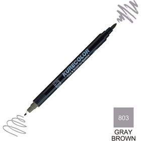 Zig Kurecolor Mangaka Fine & Brush CNKC-2200 803 Gray Brown Çift Taraflı Markör Kalem