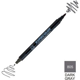 Zig Kurecolor Mangaka Fine & Brush CNKC-2200 805 Dark Gray Çift Taraflı Markör Kalem