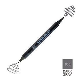 Zig Kurecolor Mangaka Fine & Brush CNKC-2200 805 Dark Gray Çift Taraflı Markör Kalem