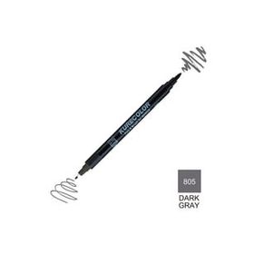 Zig Kurecolor Mangaka Fine & Brush CNKC-2200 805 Dark Gray Çift Taraflı Markör Kalem