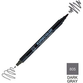Zig Kurecolor Mangaka Fine & Brush CNKC-2200 805 Dark Gray Çift Taraflı Markör Kalem