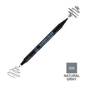 Zig Kurecolor Mangaka Fine & Brush CNKC-2200 808 Natural Gray Çift Taraflı Markör Kalem