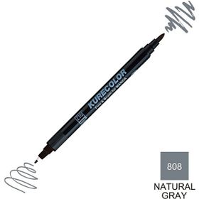 Zig Kurecolor Mangaka Fine & Brush CNKC-2200 808 Natural Gray Çift Taraflı Markör Kalem