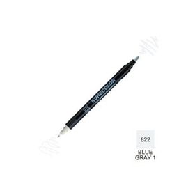 Zig Kurecolor Mangaka Fine & Brush CNKC-2200 822 Blue Gray 1 Çift Taraflı Markör Kalem