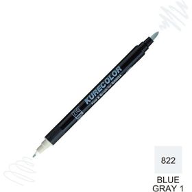 Zig Kurecolor Mangaka Fine & Brush CNKC-2200 822 Blue Gray 1 Çift Taraflı Markör Kalem
