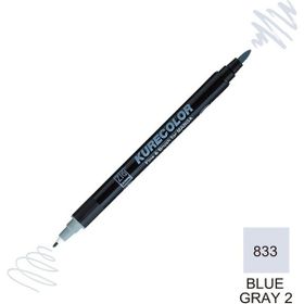 Zig Kurecolor Mangaka Fine & Brush CNKC-2200 833 Blue Gray 2 Çift Taraflı Markör Kalem
