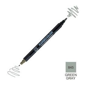 Zig Kurecolor Mangaka Fine & Brush CNKC-2200 845 Green Gray Çift Taraflı Markör Kalem