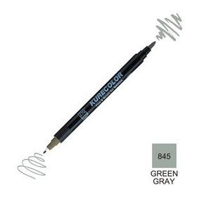 Zig Kurecolor Mangaka Fine & Brush CNKC-2200 845 Green Gray Çift Taraflı Markör Kalem