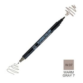 Zig Kurecolor Mangaka Fine & Brush CNKC-2200 W.07 Warm Gray 07 Çift Taraflı Markör Kalem