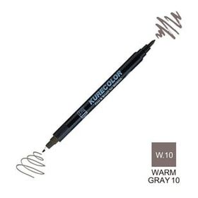 Zig Kurecolor Mangaka Fine & Brush CNKC-2200 W.10 Warm Gray 10 Çift Taraflı Markör Kalem