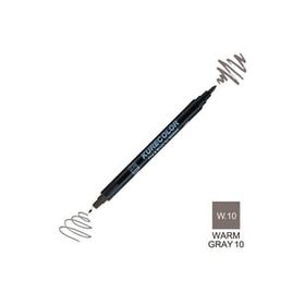Zig Kurecolor Mangaka Fine & Brush CNKC-2200 W.10 Warm Gray 10 Çift Taraflı Markör Kalem