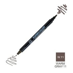 Zig Kurecolor Mangaka Fine & Brush CNKC-2200 W.11 Warm Gray 11 Çift Taraflı Markör Kalem