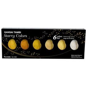 Zig MC20SC/6V Kuretake Gansai Tambi Starry Colors Yaldız 6 Renk Sulu Boya